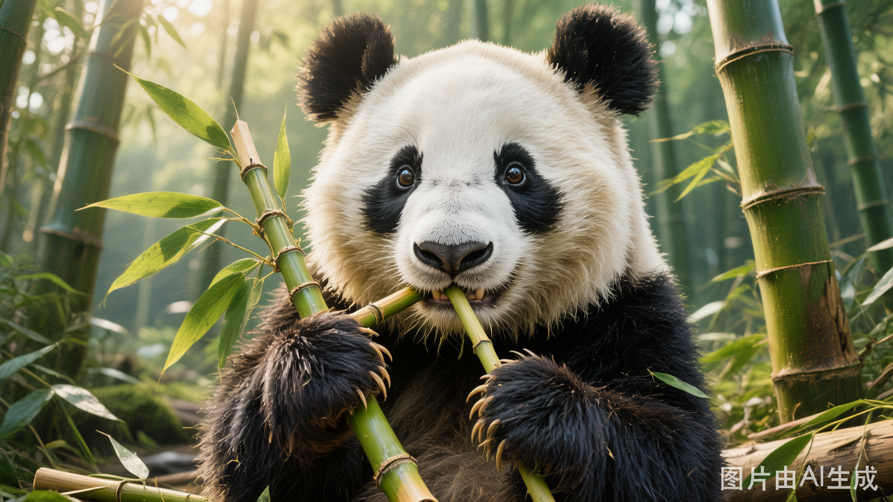 Giant pandas at Chengdu Panda Base