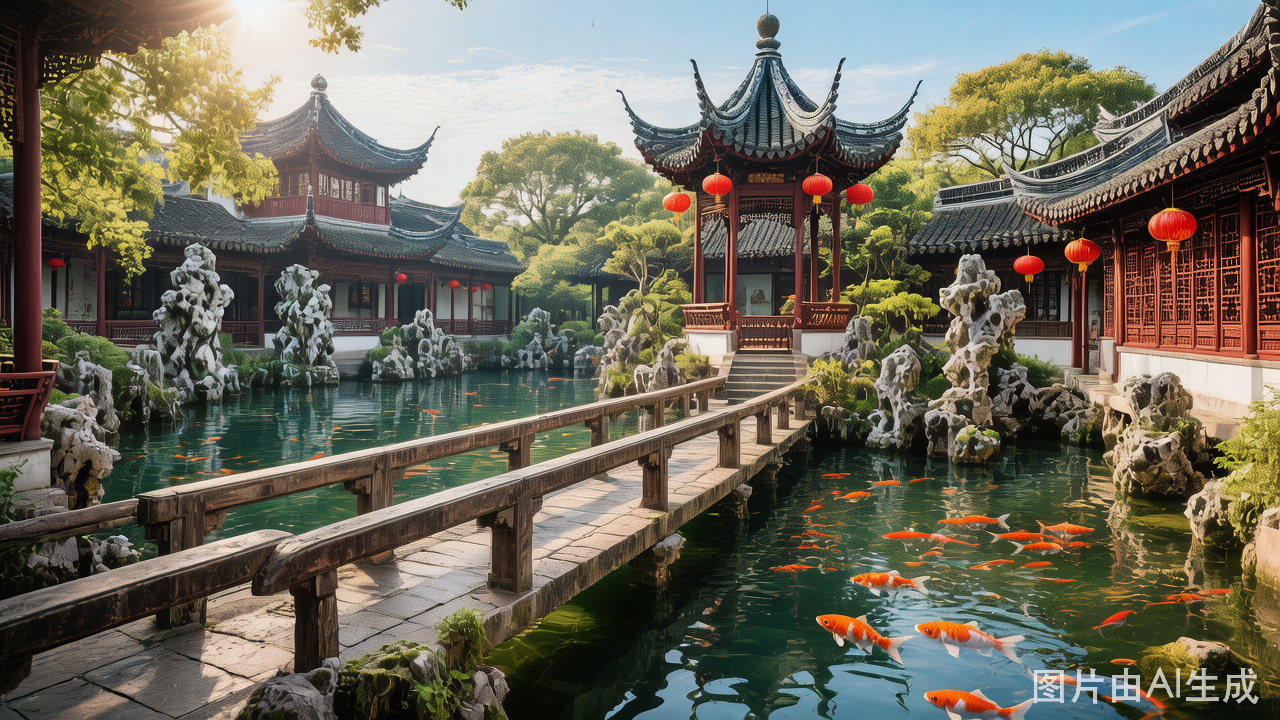 Yu Garden in Shanghai - classical Chinese garden with pavilions